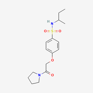 N-(sec-butyl)-4-[2-oxo-2-(1-pyrrolidinyl)ethoxy]benzenesulfonamide