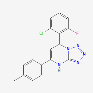 7-(2-CHLORO-6-FLUOROPHENYL)-5-(4-METHYLPHENYL)-4H,7H-[1,2,3,4]TETRAZOLO[1,5-A]PYRIMIDINE