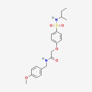 2-{4-[(sec-butylamino)sulfonyl]phenoxy}-N-(4-methoxybenzyl)acetamide