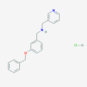 molecular formula C20H21ClN2O B4096939 [3-(benzyloxy)benzyl](3-pyridinylmethyl)amine hydrochloride 