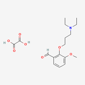 molecular formula C17H25NO7 B4096957 2-[3-(Diethylamino)propoxy]-3-methoxybenzaldehyde;oxalic acid 