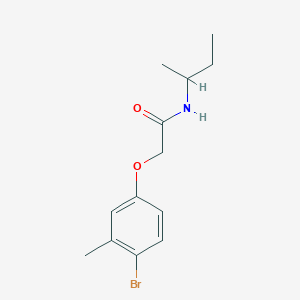 molecular formula C13H18BrNO2 B4097038 2-(4-bromo-3-methylphenoxy)-N-(sec-butyl)acetamide 