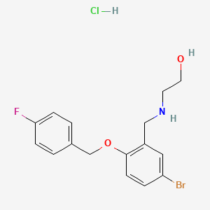 2-({5-bromo-2-[(4-fluorobenzyl)oxy]benzyl}amino)ethanol hydrochloride