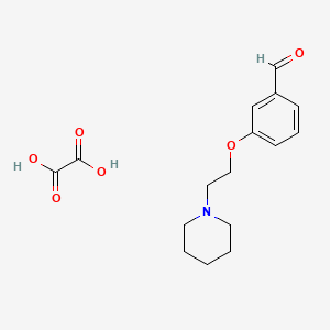 3-[2-(1-piperidinyl)ethoxy]benzaldehyde oxalate