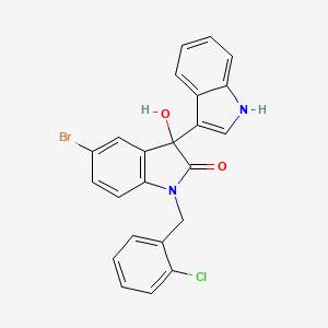 5'-bromo-1'-(2-chlorobenzyl)-3'-hydroxy-1',3'-dihydro-1H,2'H-3,3'-biindol-2'-one