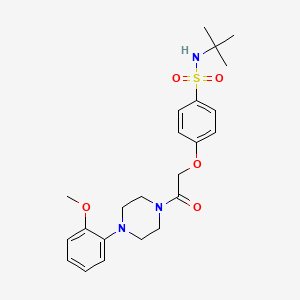 N-(tert-butyl)-4-{2-[4-(2-methoxyphenyl)-1-piperazinyl]-2-oxoethoxy}benzenesulfonamide