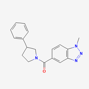 1-methyl-5-[(3-phenyl-1-pyrrolidinyl)carbonyl]-1H-1,2,3-benzotriazole