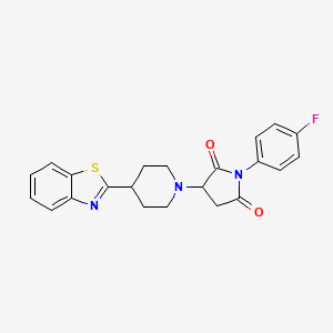 3-[4-(1,3-benzothiazol-2-yl)-1-piperidinyl]-1-(4-fluorophenyl)-2,5-pyrrolidinedione