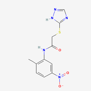 N-(2-methyl-5-nitrophenyl)-2-(4H-1,2,4-triazol-3-ylthio)acetamide