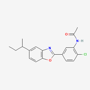 N-[5-(5-sec-butyl-1,3-benzoxazol-2-yl)-2-chlorophenyl]acetamide