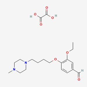 3-Ethoxy-4-[4-(4-methylpiperazin-1-yl)butoxy]benzaldehyde;oxalic acid