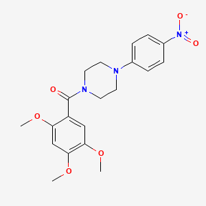 1-(4-nitrophenyl)-4-(2,4,5-trimethoxybenzoyl)piperazine