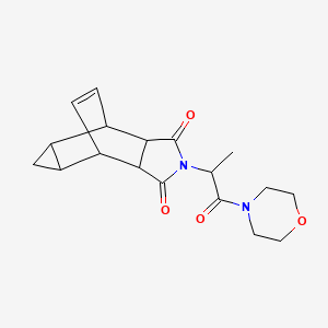 2-[1-(morpholin-4-yl)-1-oxopropan-2-yl]hexahydro-4,6-ethenocyclopropa[f]isoindole-1,3(2H,3aH)-dione