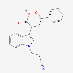 2-[1-(2-cyanoethyl)-1H-indol-3-yl]-4-oxo-4-phenylbutanoic acid