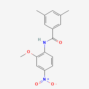 molecular formula C16H16N2O4 B4097448 N-(2-methoxy-4-nitrophenyl)-3,5-dimethylbenzamide 