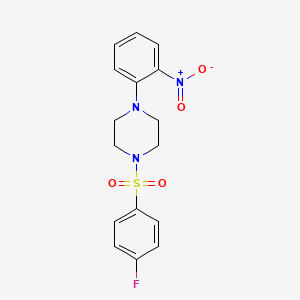 1-[(4-fluorophenyl)sulfonyl]-4-(2-nitrophenyl)piperazine