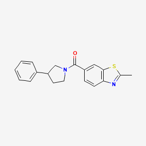 (2-Methyl-1,3-benzothiazol-6-yl)-(3-phenylpyrrolidin-1-yl)methanone