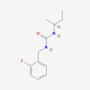 molecular formula C12H17FN2O B4097551 1-Butan-2-yl-3-(2-fluorobenzyl)urea 