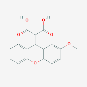 2-(2-methoxy-9H-xanthen-9-yl)propanedioic acid