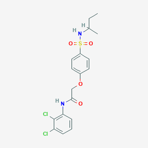 2-[4-(butan-2-ylsulfamoyl)phenoxy]-N-(2,3-dichlorophenyl)acetamide