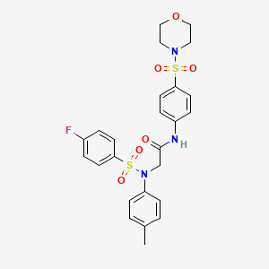 N~2~-[(4-fluorophenyl)sulfonyl]-N~2~-(4-methylphenyl)-N~1~-[4-(4-morpholinylsulfonyl)phenyl]glycinamide