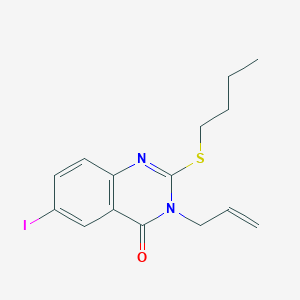 3-allyl-2-(butylthio)-6-iodo-4(3H)-quinazolinone