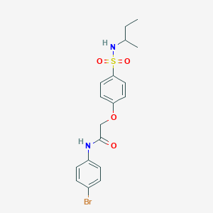 N-(4-bromophenyl)-2-[4-(butan-2-ylsulfamoyl)phenoxy]acetamide