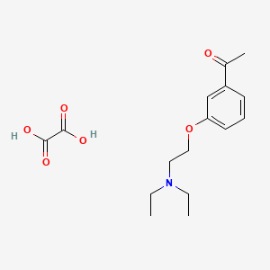 1-[3-[2-(Diethylamino)ethoxy]phenyl]ethanone;oxalic acid