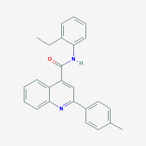 molecular formula C25H22N2O B409768 N-(2-ethylphenyl)-2-(4-methylphenyl)-4-quinolinecarboxamide 