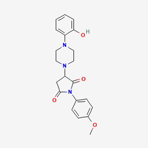 3-[4-(2-Hydroxyphenyl)piperazin-1-yl]-1-(4-methoxyphenyl)pyrrolidine-2,5-dione