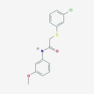 2-[(3-chlorophenyl)thio]-N-(3-methoxyphenyl)acetamide