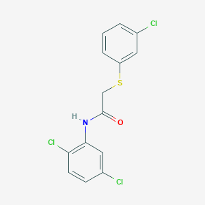 2-[(3-chlorophenyl)thio]-N-(2,5-dichlorophenyl)acetamide