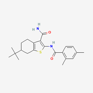 6-tert-butyl-2-[(2,4-dimethylbenzoyl)amino]-4,5,6,7-tetrahydro-1-benzothiophene-3-carboxamide