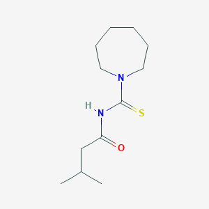 molecular formula C12H22N2OS B4097966 N-(1-azepanylcarbonothioyl)-3-methylbutanamide 