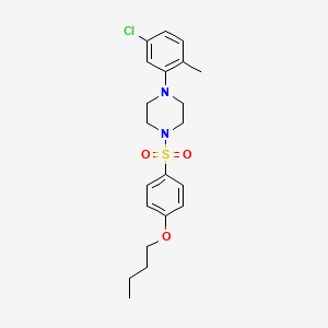 1-(4-Butoxybenzenesulfonyl)-4-(5-chloro-2-methylphenyl)piperazine