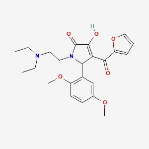 1-[2-(Diethylamino)ethyl]-5-(2,5-dimethoxyphenyl)-4-(2-furylcarbonyl)-3-hydrox y-3-pyrrolin-2-one