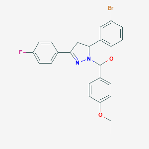 4-[9-Bromo-2-(4-fluorophenyl)-1,10b-dihydropyrazolo[1,5-c][1,3]benzoxazin-5-yl]phenyl ethyl ether