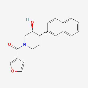 (3S*,4S*)-1-(3-furoyl)-4-(2-naphthyl)piperidin-3-ol