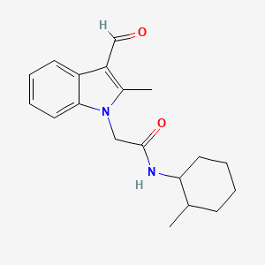 molecular formula C19H24N2O2 B4098089 2-(3-formyl-2-methyl-1H-indol-1-yl)-N-(2-methylcyclohexyl)acetamide 