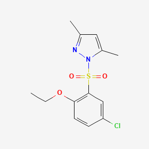 2-[(3,5-Dimethylpyrazolyl)sulfonyl]-4-chloro-1-ethoxybenzene