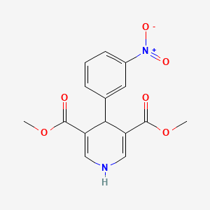 molecular formula C15H14N2O6 B4098141 Dimethyl 4-(3-nitrophenyl)-1,4-dihydropyridine-3,5-dicarboxylate 