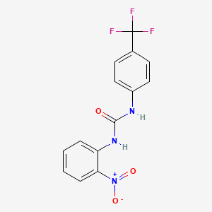 molecular formula C14H10F3N3O3 B4098145 N-(2-nitrophenyl)-N'-[4-(trifluoromethyl)phenyl]urea 