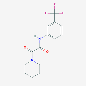 2-oxo-2-(1-piperidinyl)-N-[3-(trifluoromethyl)phenyl]acetamide