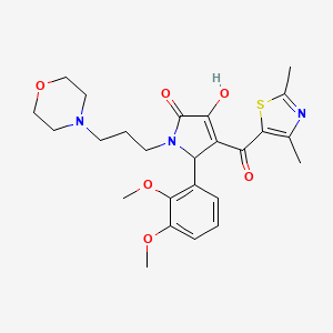 5-(2,3-Dimethoxyphenyl)-4-[(2,4-dimethyl(1,3-thiazol-5-yl))carbonyl]-3-hydroxy-1-(3-morpholin-4-ylpropyl)-3-pyrrolin-2-one