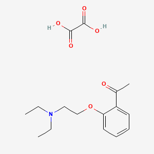 molecular formula C16H23NO6 B4098278 1-{2-[2-(diethylamino)ethoxy]phenyl}ethanone oxalate 