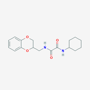 molecular formula C17H22N2O4 B4098339 N-cyclohexyl-N'-(2,3-dihydro-1,4-benzodioxin-2-ylmethyl)ethanediamide 