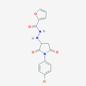 N'-[1-(4-bromophenyl)-2,5-dioxopyrrolidin-3-yl]furan-2-carbohydrazide