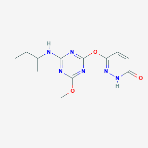 6-{[4-(sec-butylamino)-6-methoxy-1,3,5-triazin-2-yl]oxy}-3-pyridazinol