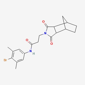 N-(4-BROMO-3,5-DIMETHYLPHENYL)-3-{3,5-DIOXO-4-AZATRICYCLO[5.2.1.0(2),?]DECAN-4-YL}PROPANAMIDE