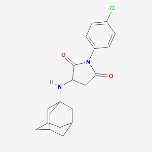 molecular formula C20H23ClN2O2 B409841 3-(1-Adamantylamino)-1-(4-chlorophenyl)-2,5-pyrrolidinedione 